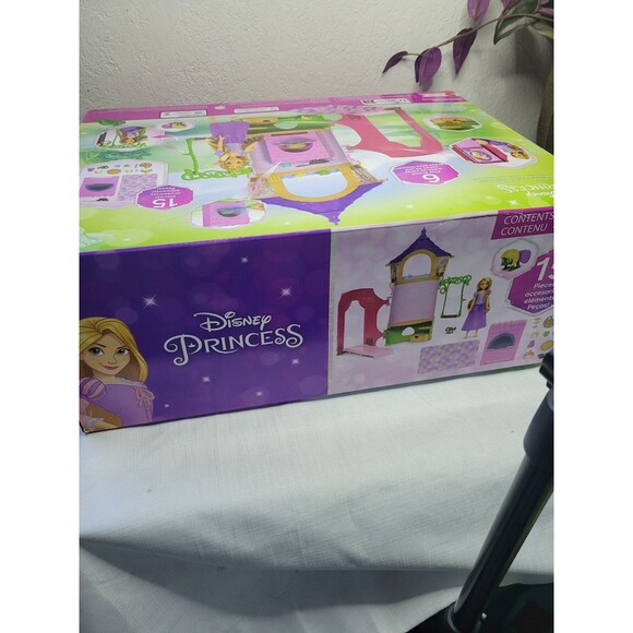 Disney Princess Rapunzel Posable Doll and Tower Playset 15 Pieces NEW - Picture 12 of 12